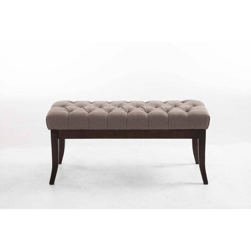 Banc Ramsès en tissu antique foncé 100