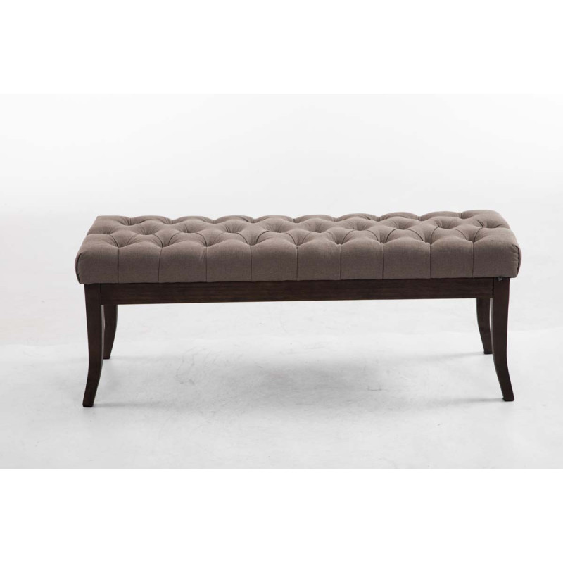 Banc Ramsès en tissu antique foncé 120