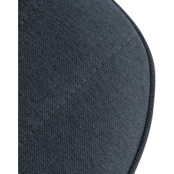 Tabouret de bar Lex en tissu blanc gris foncé