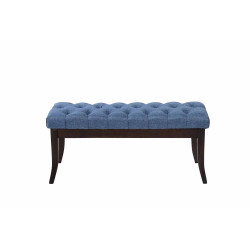 Banc Ramsès en tissu foncé antique 100 cm