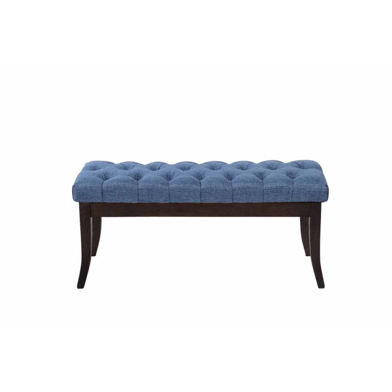 Banc Ramsès en tissu foncé antique 100 cm