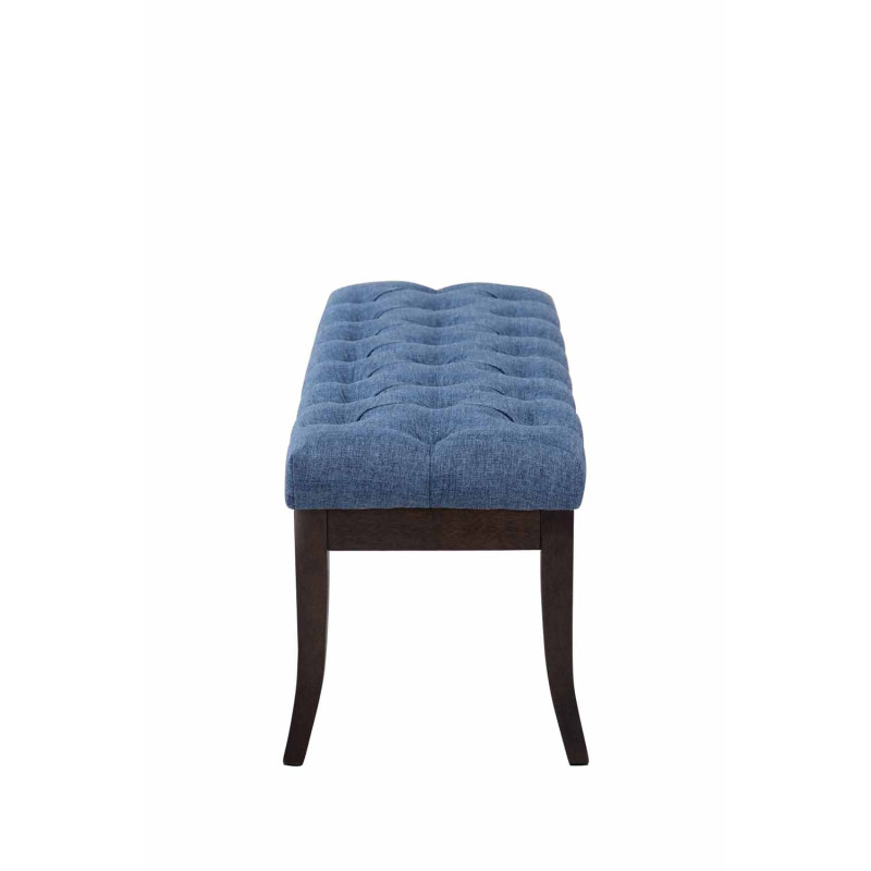 Banc Ramsès en tissu foncé antique 100 cm