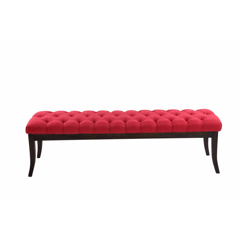 Banc Ramsès en tissu foncé antique 150 cm