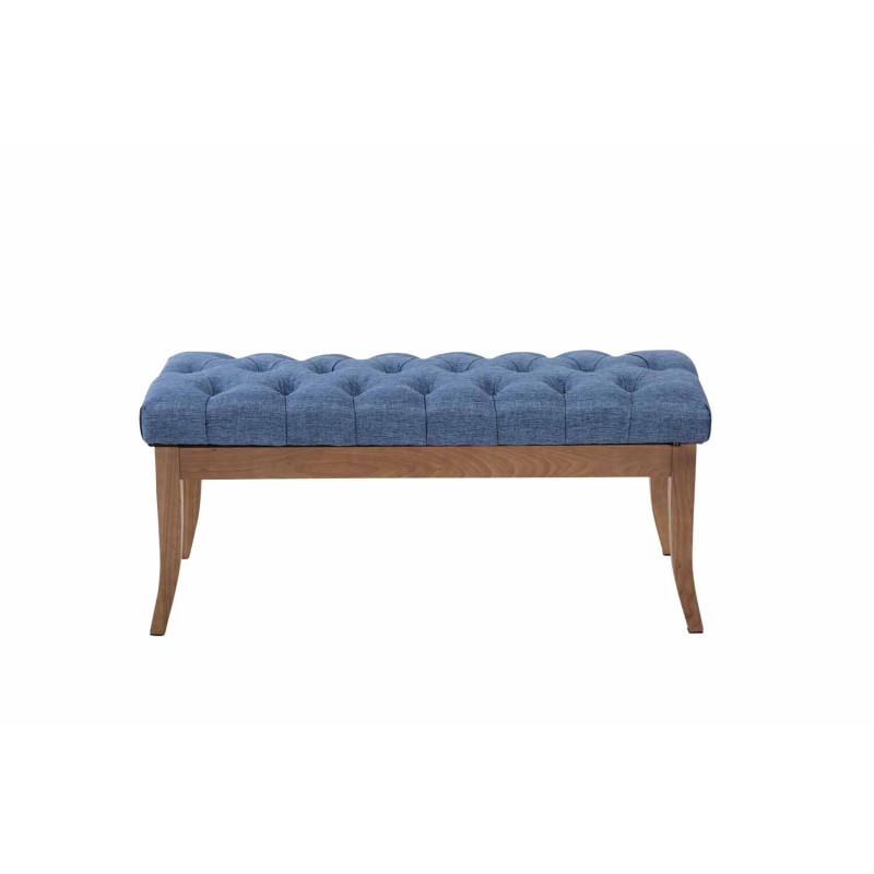 Banc Ramsès en tissu antique clair 100 cm