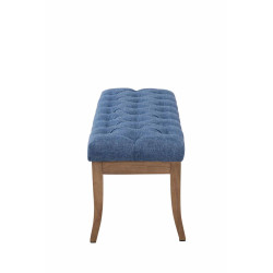 Banc Ramsès en tissu antique clair 100 cm