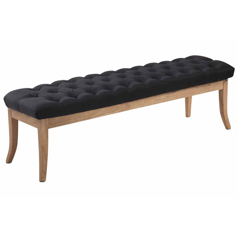 Banc Ramsès en tissu antique clair 150 cm