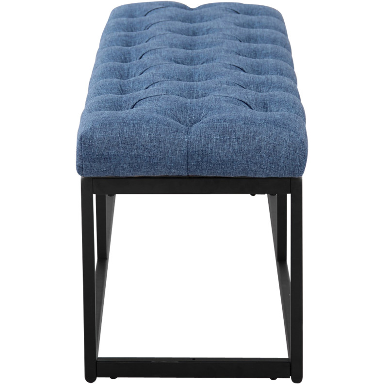 Banc Amun tissu noir 100 cm