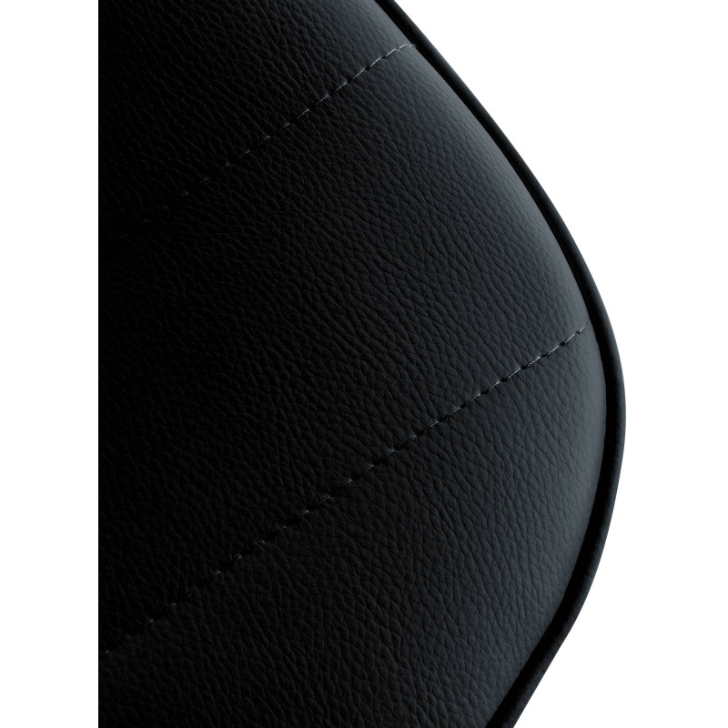 Tabouret de bar Lex, similicuir, noir