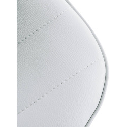 Tabouret de bar Lex, similicuir, noir et blanc