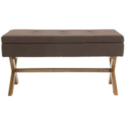 Banc Namaro en tissu antique clair