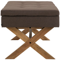 Banc Namaro en tissu antique clair