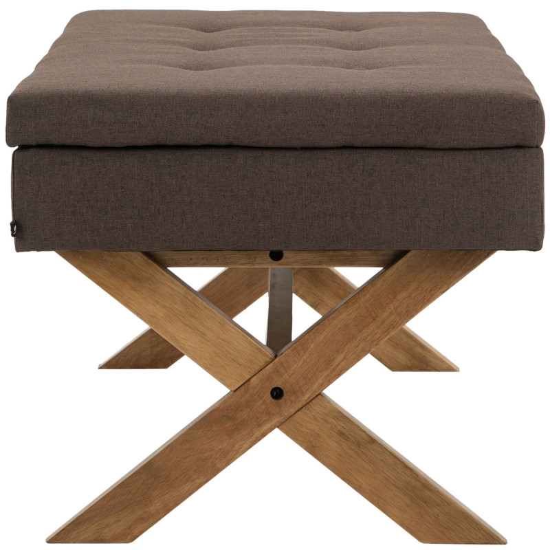 Banc Namaro en tissu antique clair