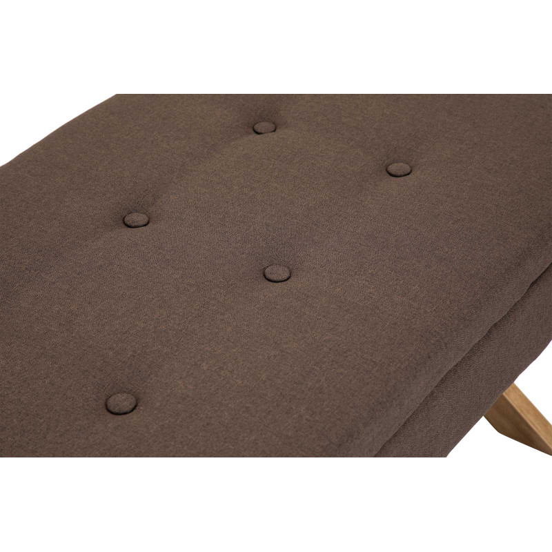 Banc Namaro en tissu antique clair