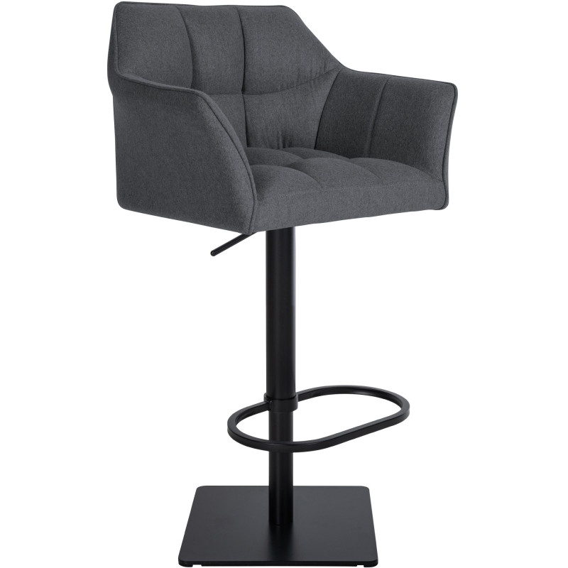 Tabouret de bar Damaso B, feutre gris
