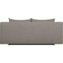 TEIJO Banquette convertible 3 places avec coffre de rangement - Tissu Taupe - L187 x P 91 x H 82 cm