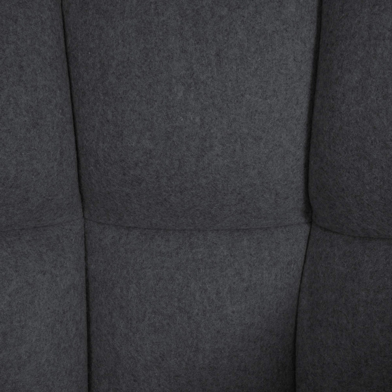 Taburete de bar Damaso E, fieltro, antracita