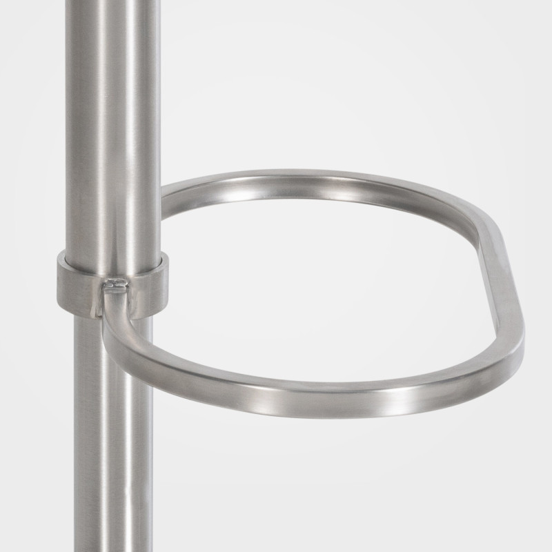 Banqueta de bar Damaso E, feltro cinza