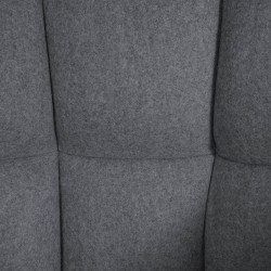 Tabouret de bar Damaso W en feutre gris