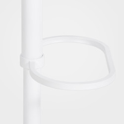 Banqueta de bar Damaso W em feltro, cinza