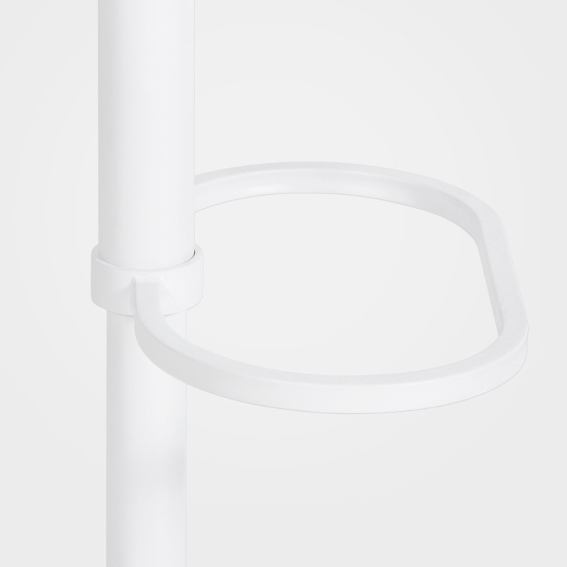 Sgabello da bar in feltro Damaso W, grigio