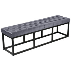 Banc Polson velours noir...