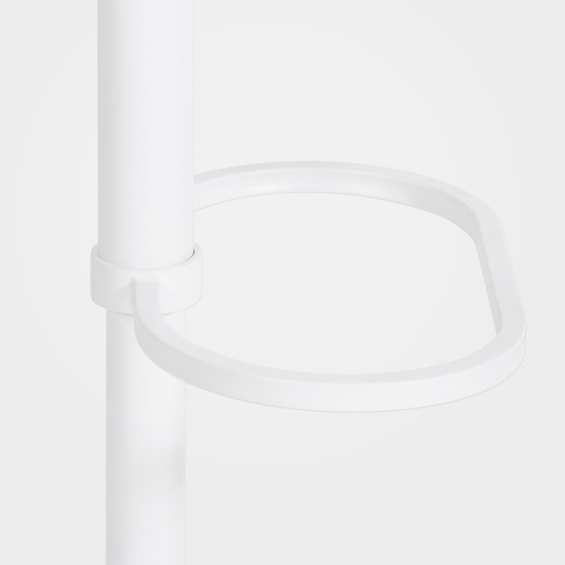 Sgabello da bar Damaso W, feltro, tortora