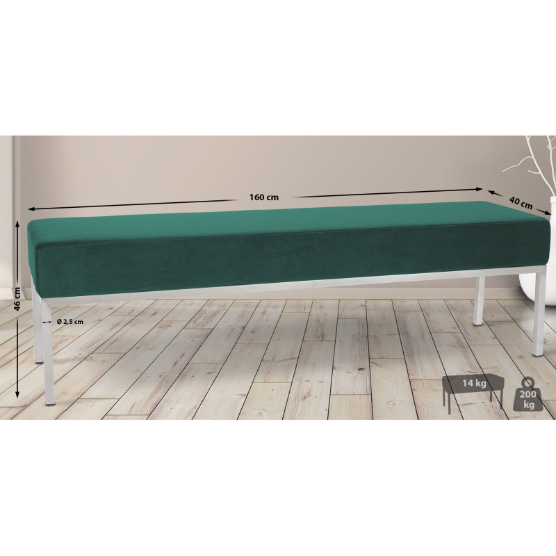 Banquette 4 places Lamega velours