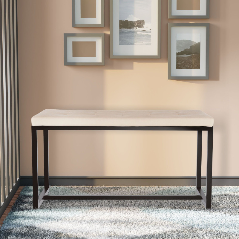 Banc en velours Barci B