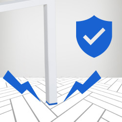 Sgabello da bar in feltro Damaso W con struttura a 4 gambe, tortora