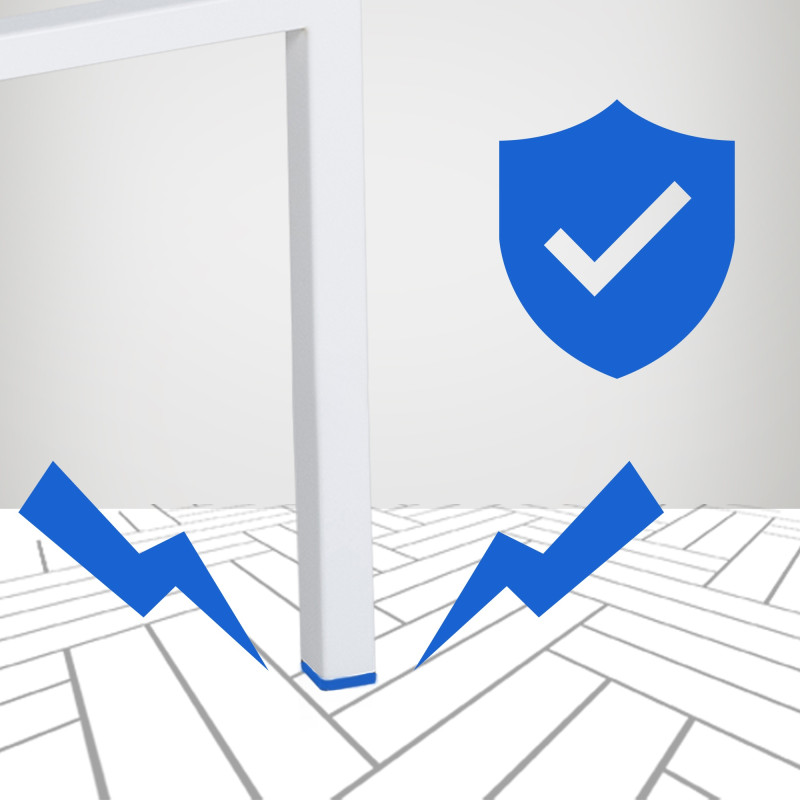 Tabouret de bar Damaso W en feutre avec piètement à 4 pieds, taupe