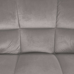 Tabouret de bar Damaso B, velours gris