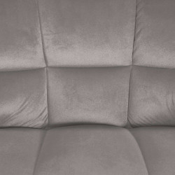 Taburete de bar Damaso W de terciopelo gris