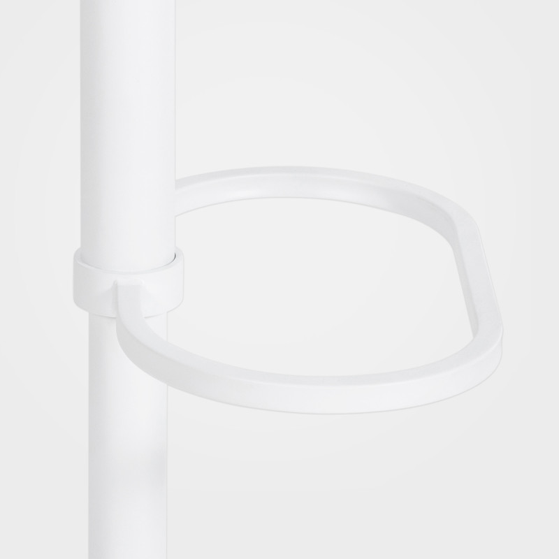 Sgabello da bar in velluto grigio Damaso W