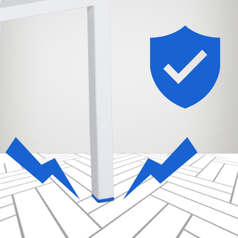 Tabouret de bar Damaso W en velours gris, piètement à 4 pieds.