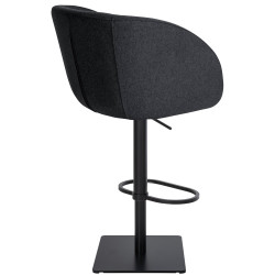 Tabouret de bar Gambo B, feutre, anthracite