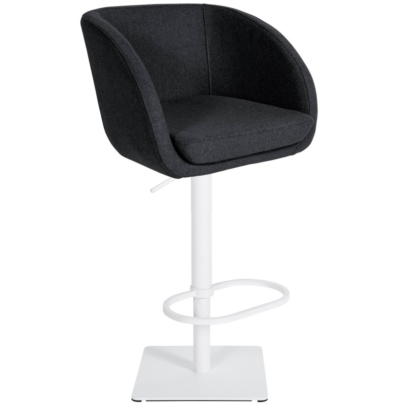 Tabouret de bar Gambo W, feutre, anthracite