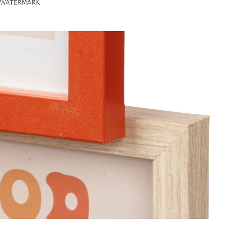 Cadre photo 411408B Multicouleur Métal Bois MDF (6 Unités)