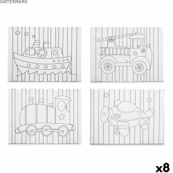 Toile Pincello 29100261 Bois Tissu 8 Unités
