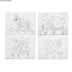 Toile Pincello 29100262 Bois Tissu 8 Unités