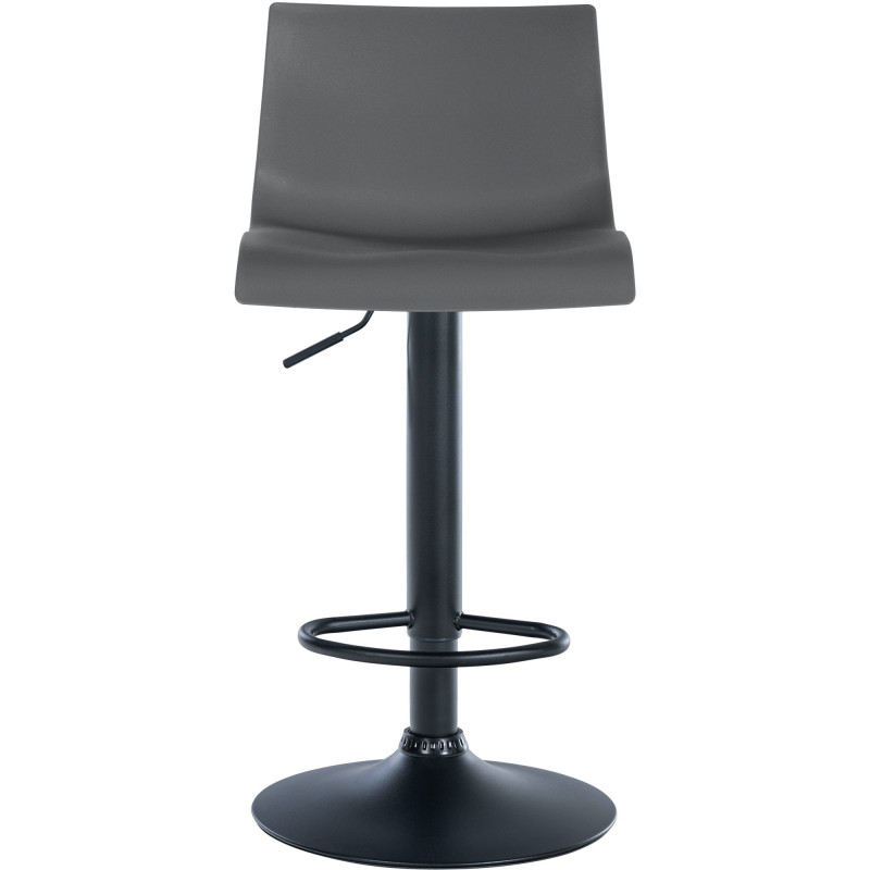 Tabouret de bar Branford, en plastique gris