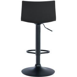 Tabouret de bar Branford, en plastique noir
