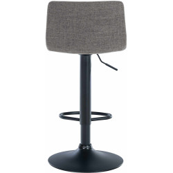 Tabouret de bar Branford, tissu gris clair