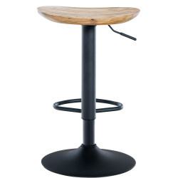 Ensemble de 2 tabourets de bar Skelde naturels