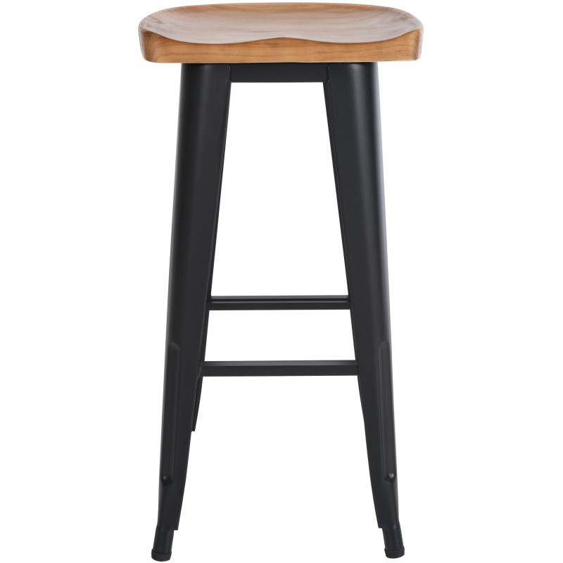 Tabouret de bar noir Clara