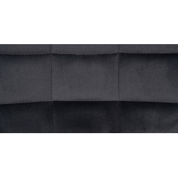 Juego de 2 taburetes de bar Tover en terciopelo gris oscuro