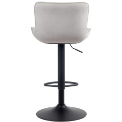 Conjunto de 2 banquetas de bar Linus em veludo creme.