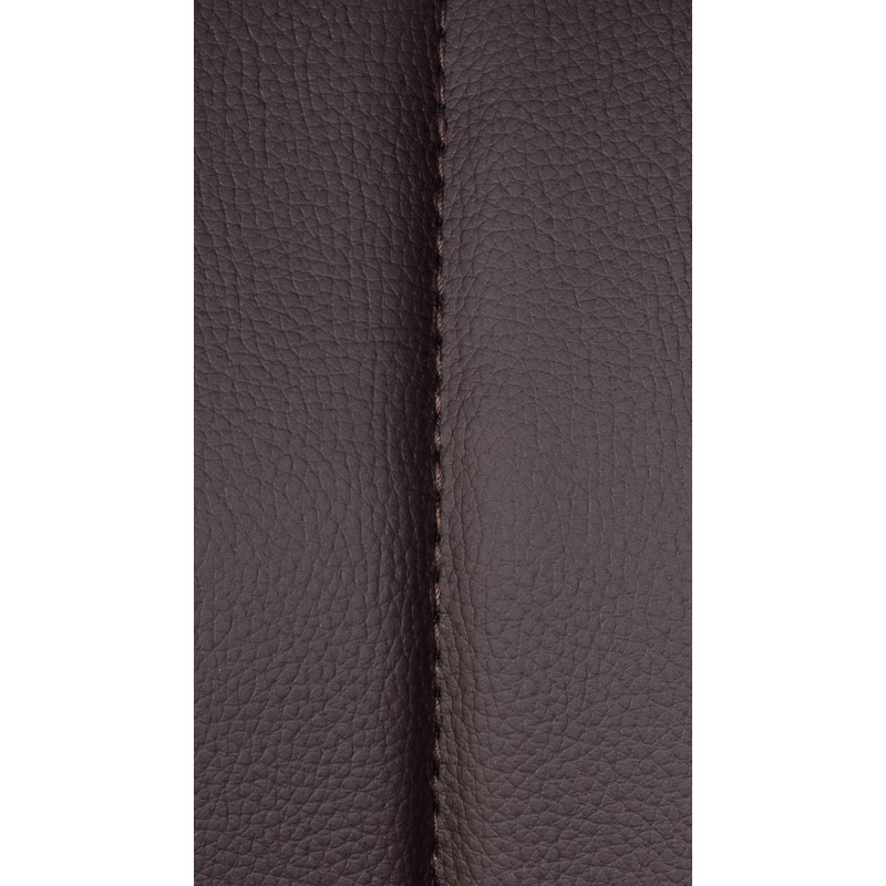 Sgabello da bar Milet, similpelle, cromato, marrone