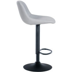 Set di 2 sgabelli da bar, stile Loft, similpelle, grigio