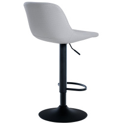 Juego de 2 taburetes de bar, estilo loft, polipiel, gris