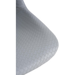 Ensemble de 2 tabourets de bar, style loft, similicuir, gris